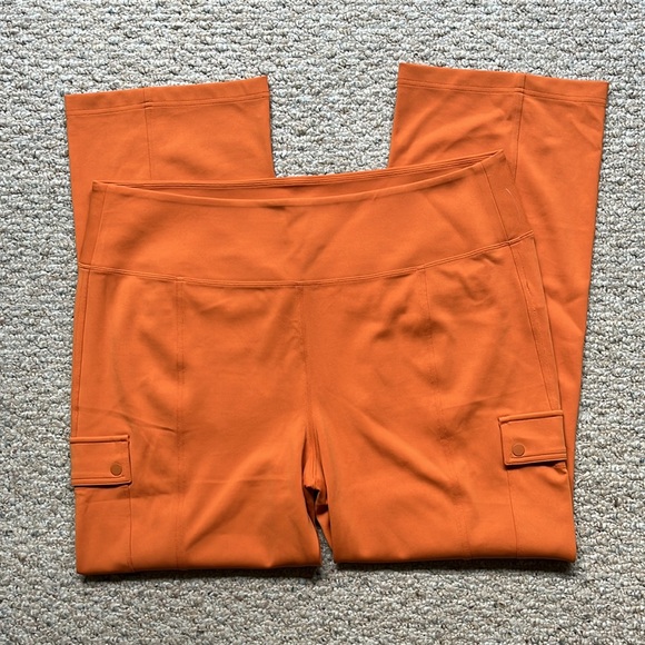 ✨ ATHLETA ✨ Orange DELANCEY Straight Cargo Pant Size 2X - Picture 7 of 16